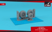 AR AW48044   AERO L-39 Albatros wheels w/ weighted tyres - RETOOLED SET (1/48) (thumb81029)